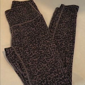 Varley Leopard Print Leggings - Brown